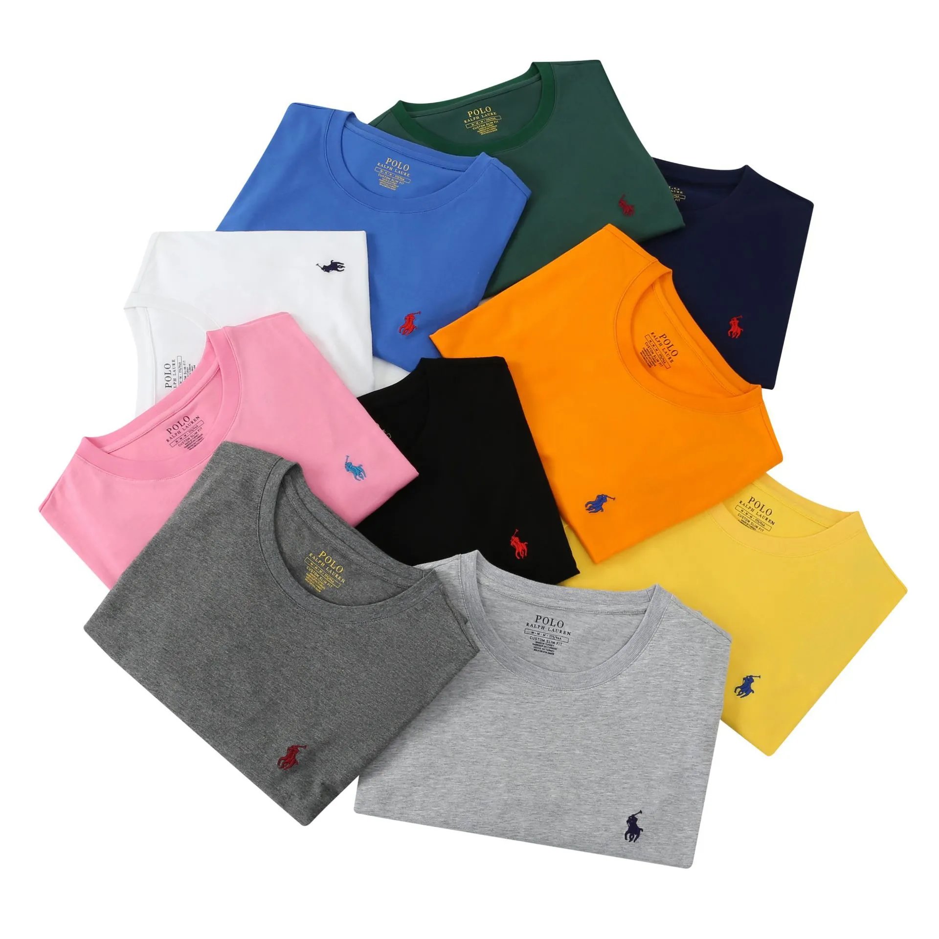 【 DX19 】 Summer New Cotton Round Neck Short Sleeve Men's T-shirt Solid Color Casual Fashion Half Sleeve Bottom Shirt