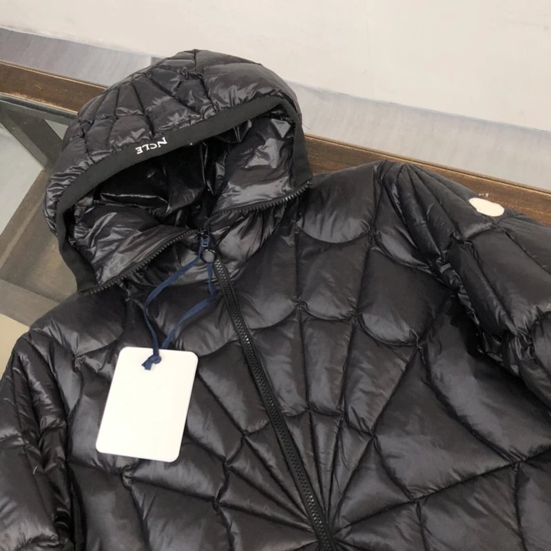 Unbranded Down Jackets Hooded radial-quilt puffer jacket image 2