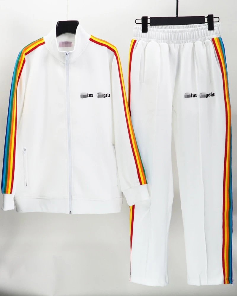 White with Color Stripes