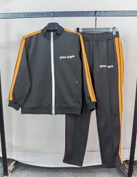 Black with orange stripes