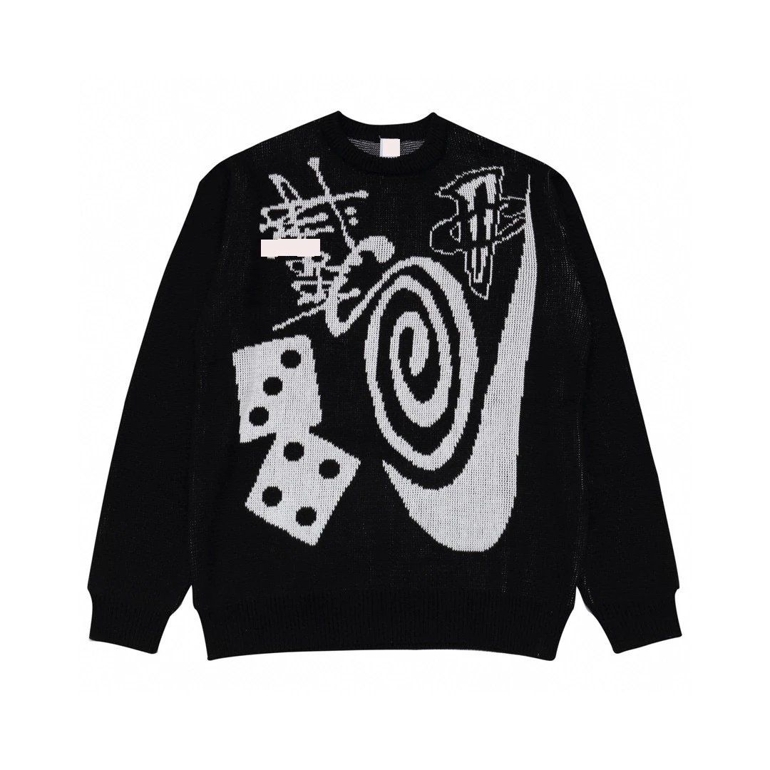 Off-White x Nike Swoosh Graphic Knit Sweater Beige - 4
