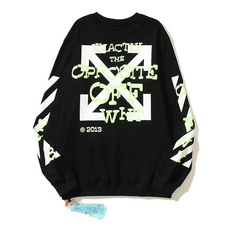 Off-White Exactly The Opposite Arrow Crewneck Sweatshirt Black
