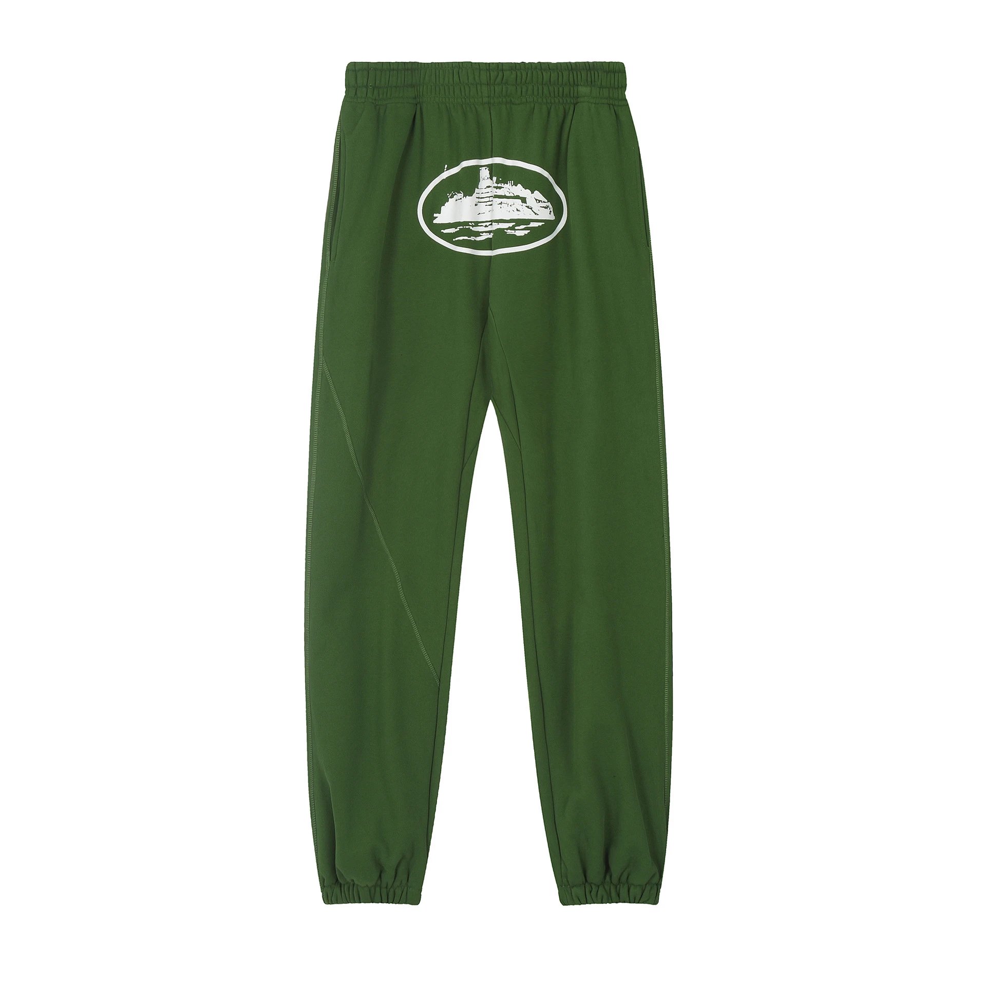Brand Unknown + Track Pants + Olive Green