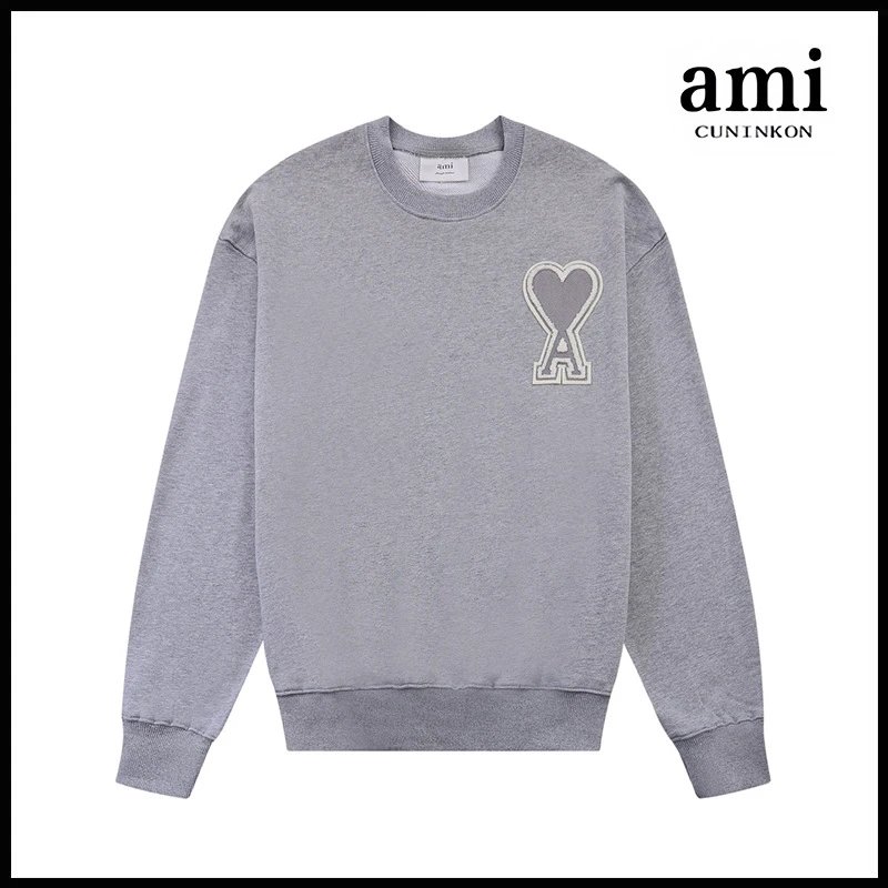 Gray [611 Car Badge Crew Neck Model]