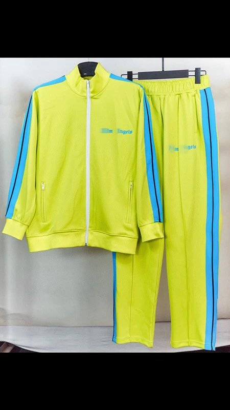 Fluorescent Yellow with Light Blue