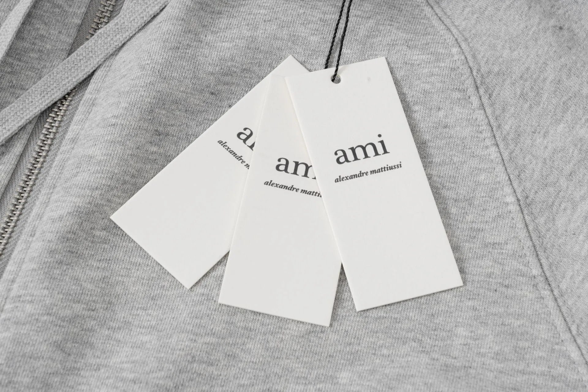 Ami Paris Heart Logo Sweatshirt Red Hoodie - 34