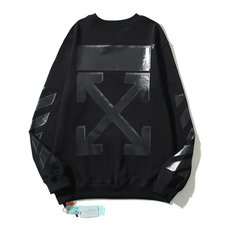 Off-White Glossy Arrow Crewneck Sweatshirt Black