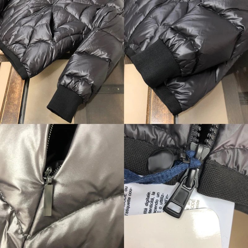 Moncler Genius Down Vest with Knit Sleeves Gray Outerwear - 8