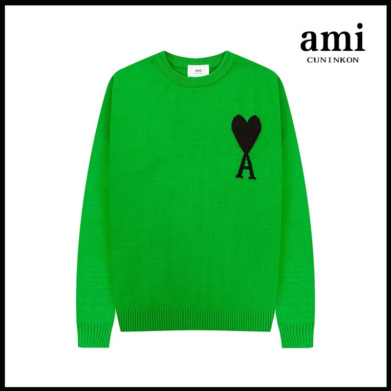 Grass green [A8 round neck jacquard style]