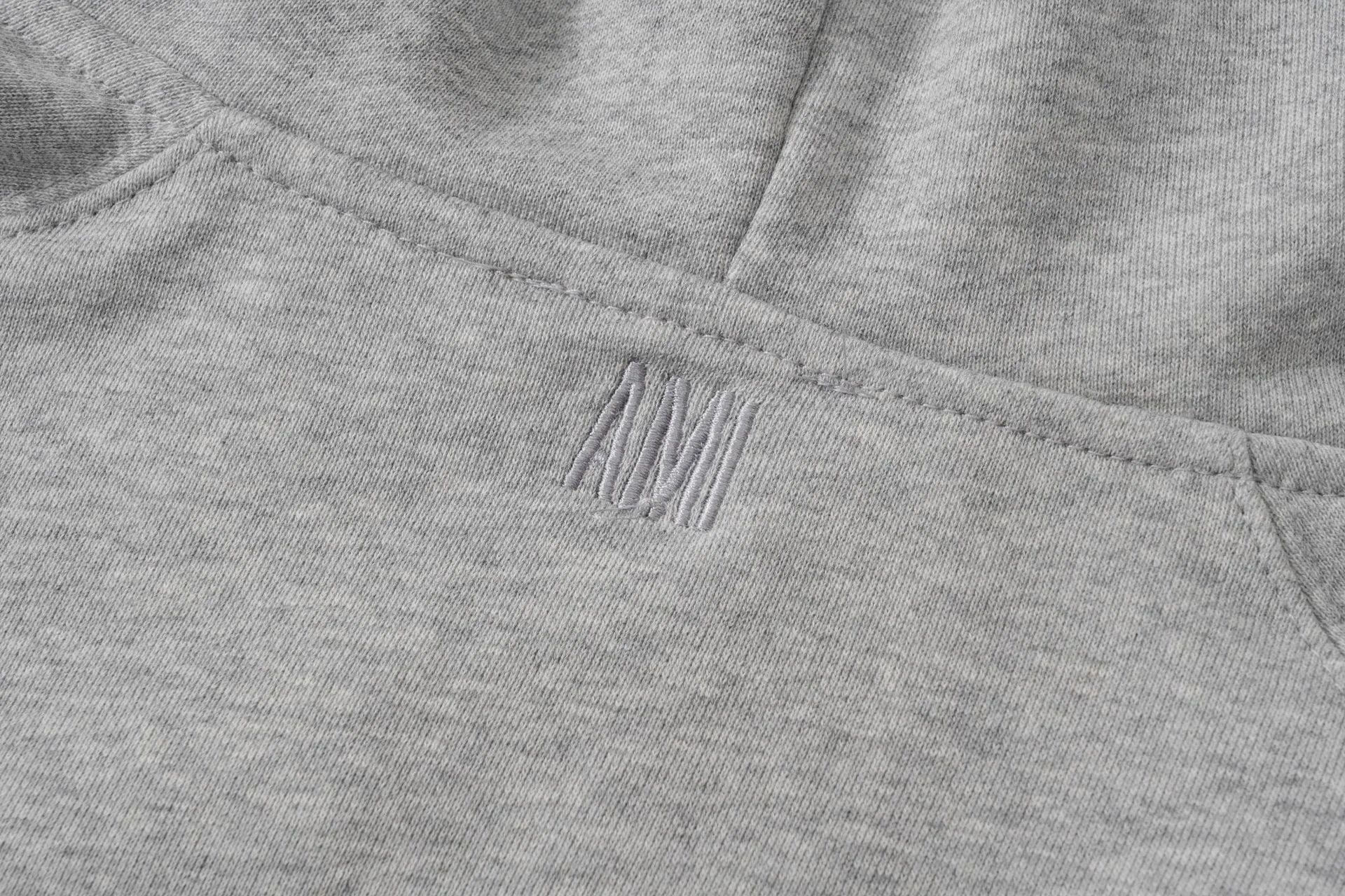 Ami Paris Heart Logo Sweatshirt Red Hoodie - 30