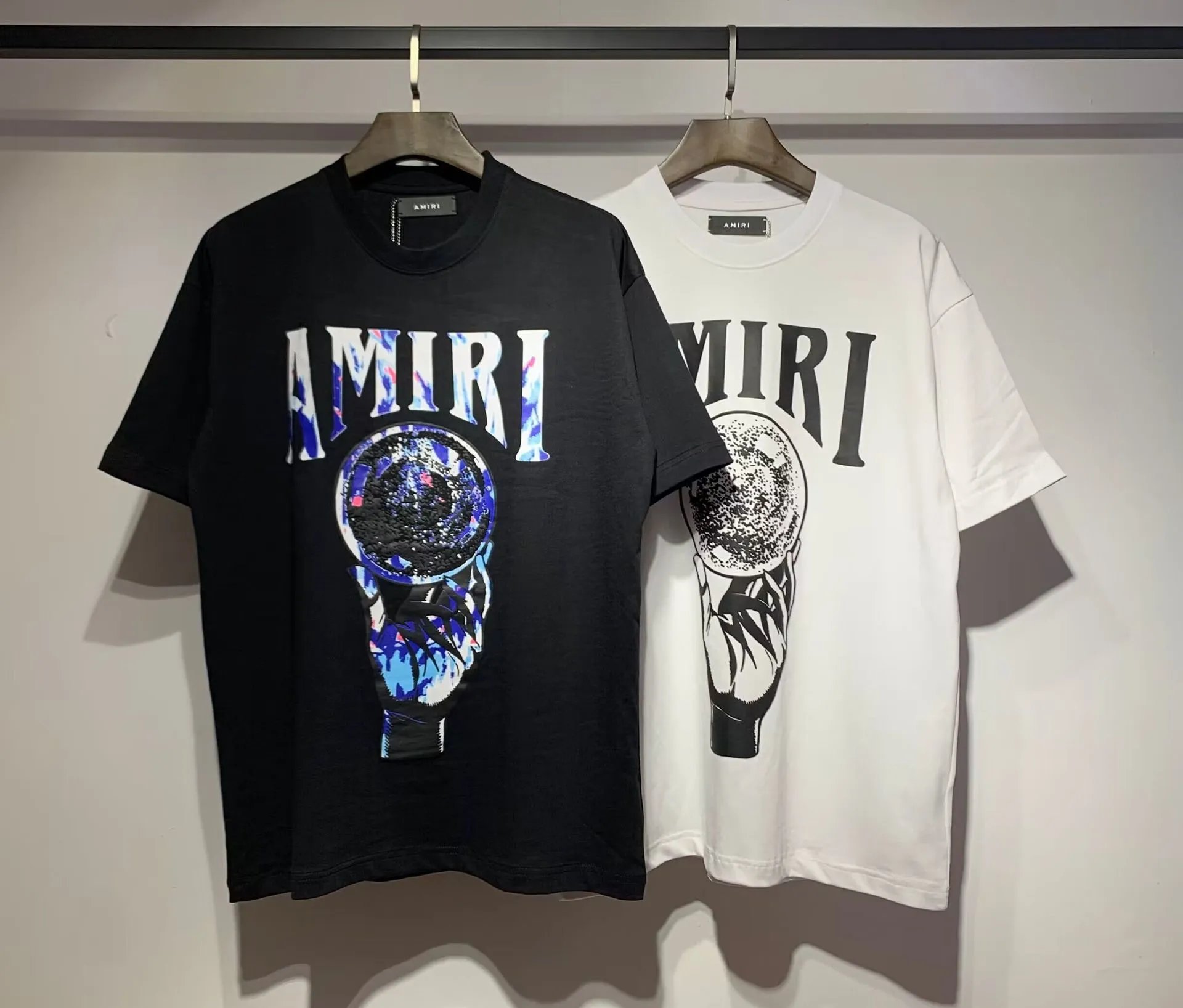 Amiri Heron Print Black T-Shirt - 4