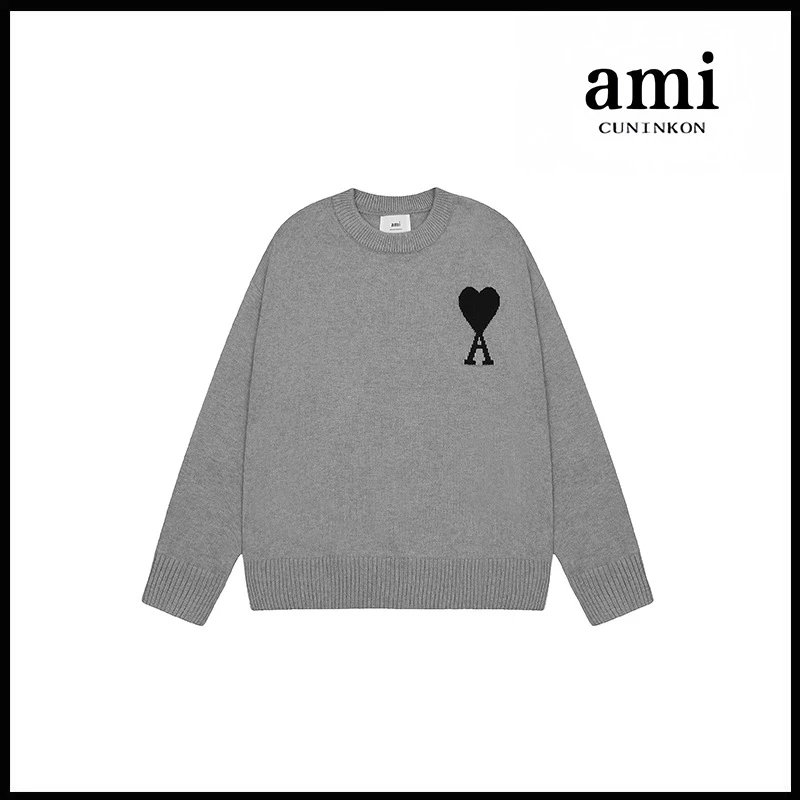 Light gray black label [2115 round neck jacquard style]