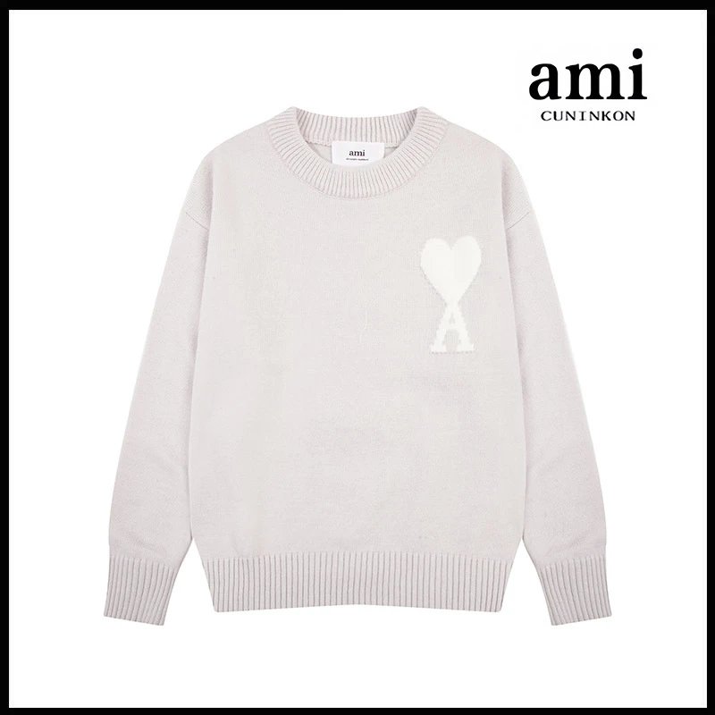 Purple gray [A8143 round neck jacquard style]