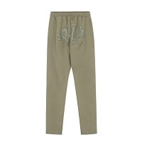 Army-green trousers