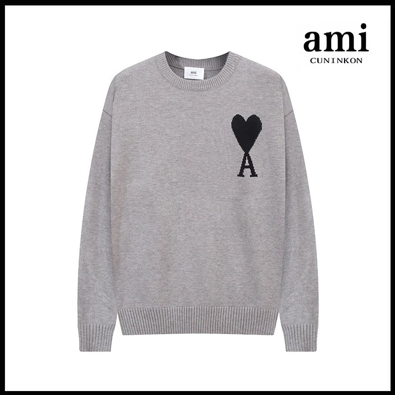 Grey black label [A8 round neck jacquard style]