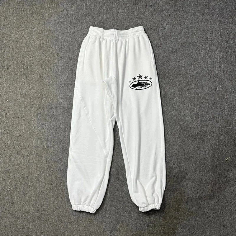 Corteiz Sweatpants Alcatraz Star White