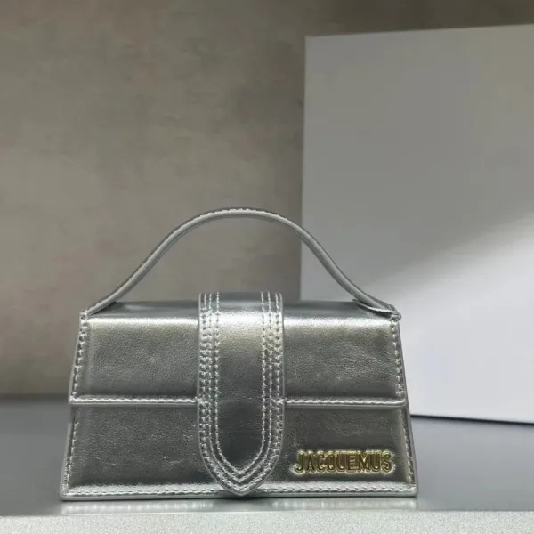 Jacquemus Le Chiquito Silver Metallic Handbag - 1
