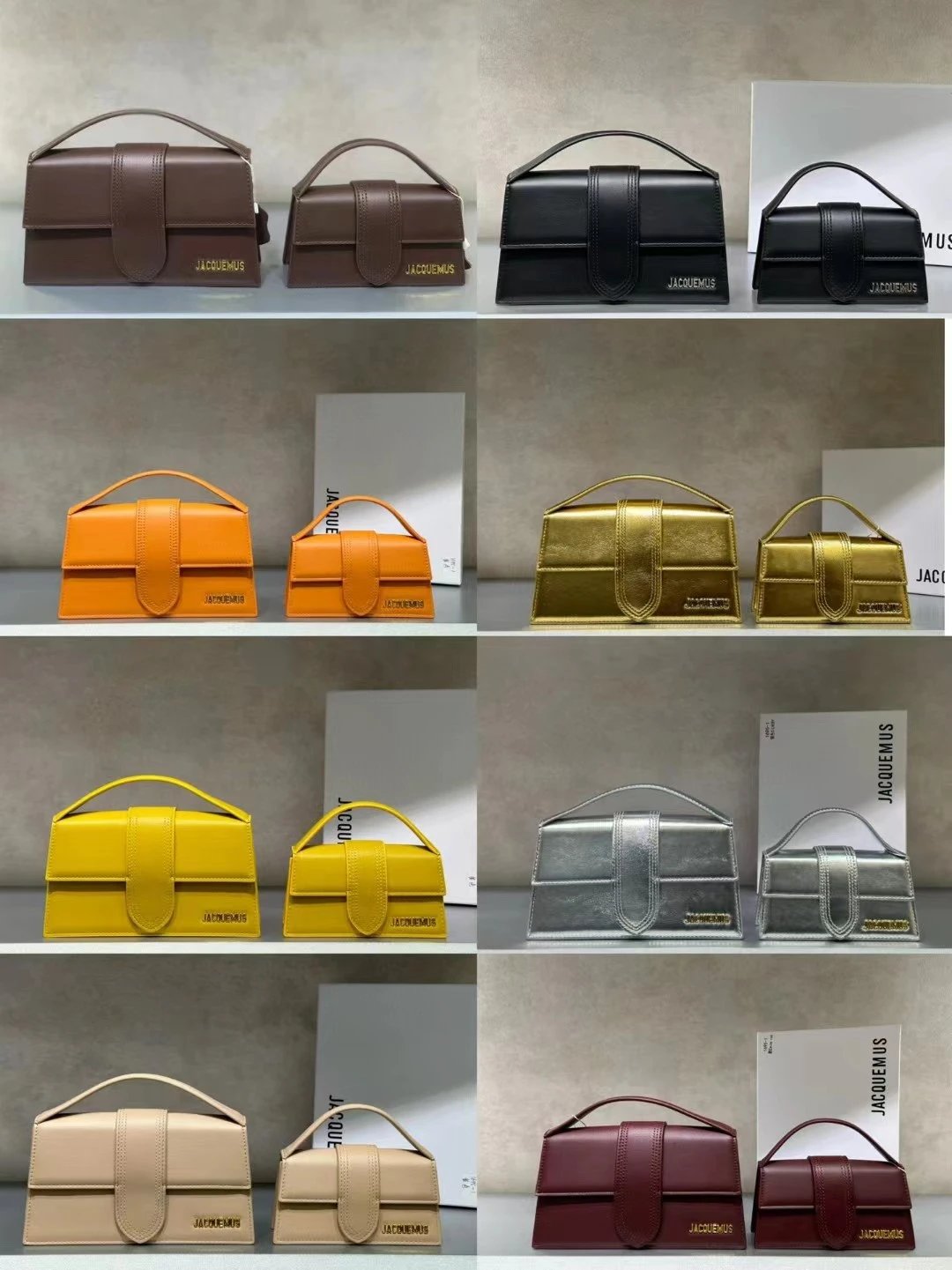 Jacquemus Le Chiquito Gold Metallic Handbag - 3