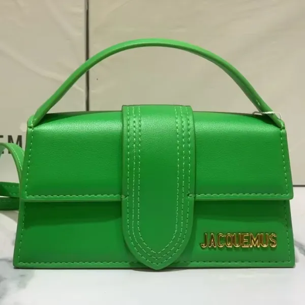 Jacquemus Le Chiquito Green Leather Mini Handbag - 1