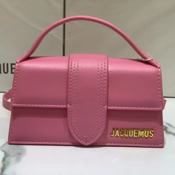 Jacquemus Le Chiquito Pink Leather Handbag - 1