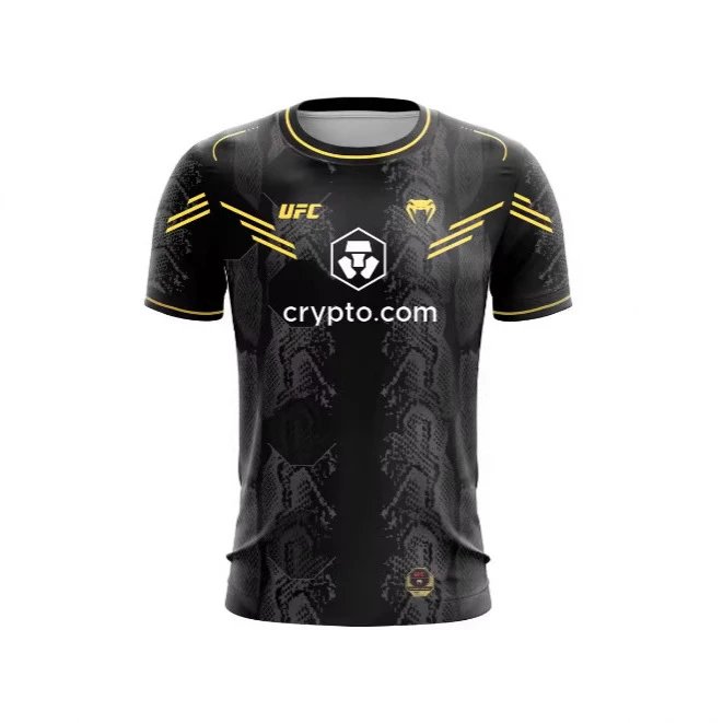Black and Yellow UFC Crypto.com Jersey
