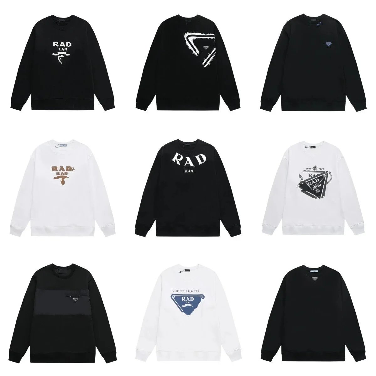 Graphic Print Crewneck Sweatshirts