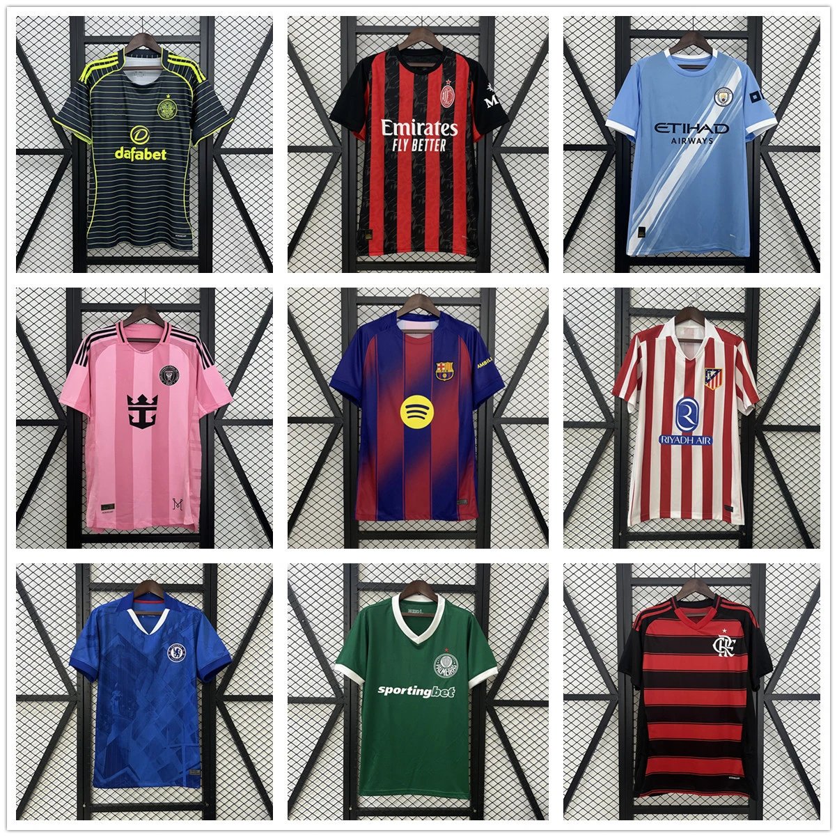 Assorted Football Club Jerseys