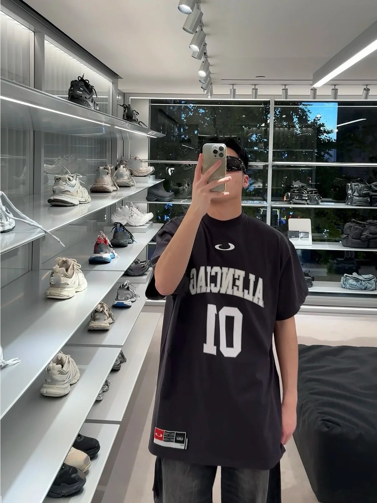Balenciaga Alenciac 01 Black Oversized Jersey - 20