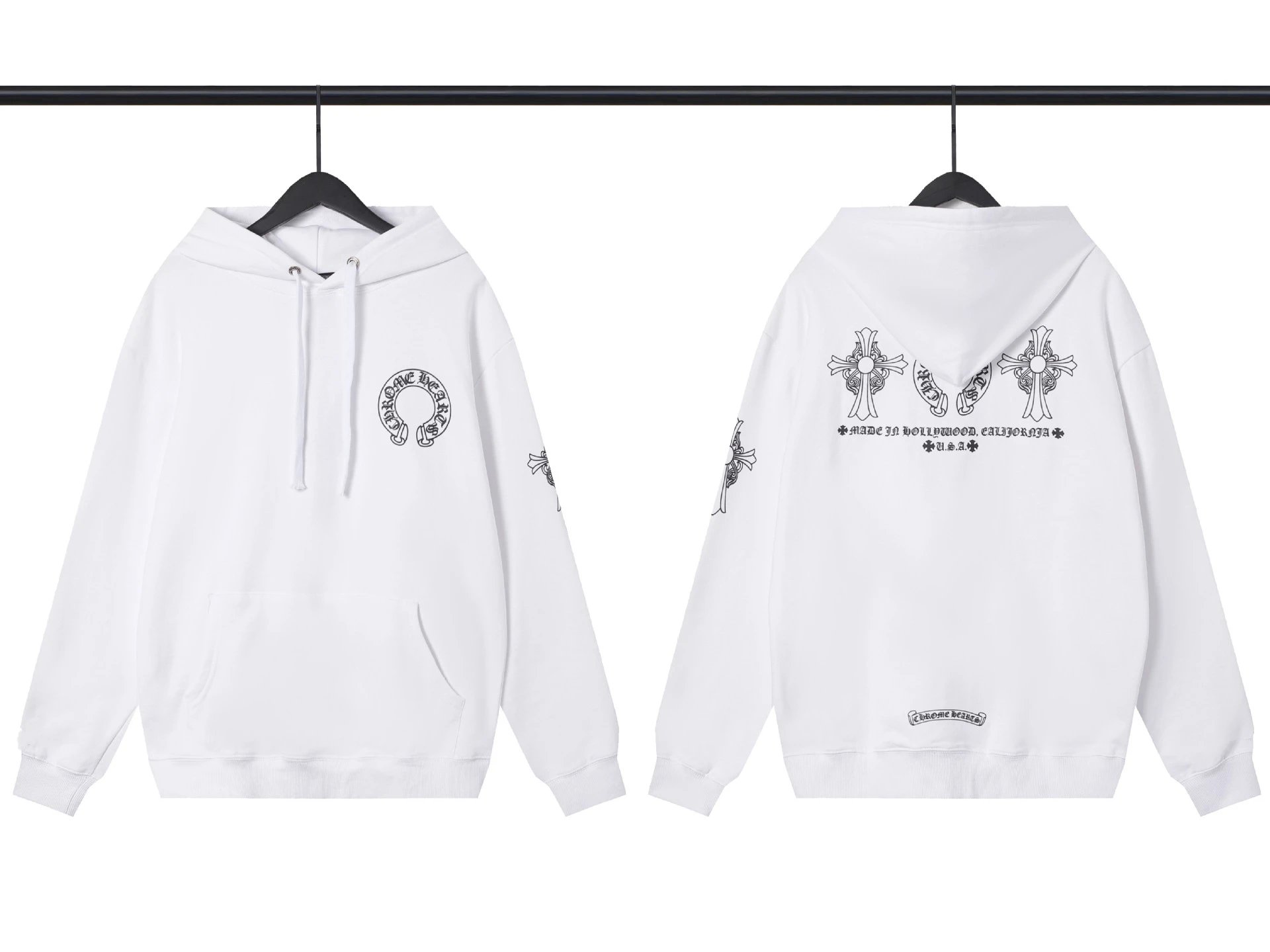 Chrome Hearts Rainbow Cross Hoodie photo 2