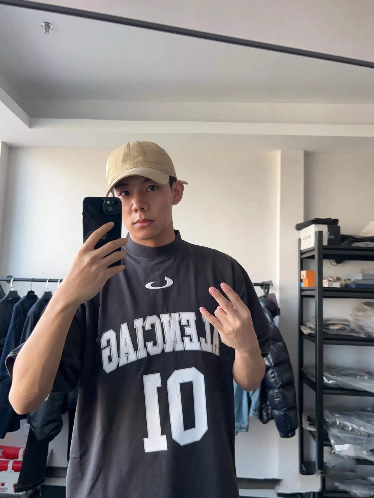 Balenciaga Alenciac 01 Black Oversized Jersey - 25