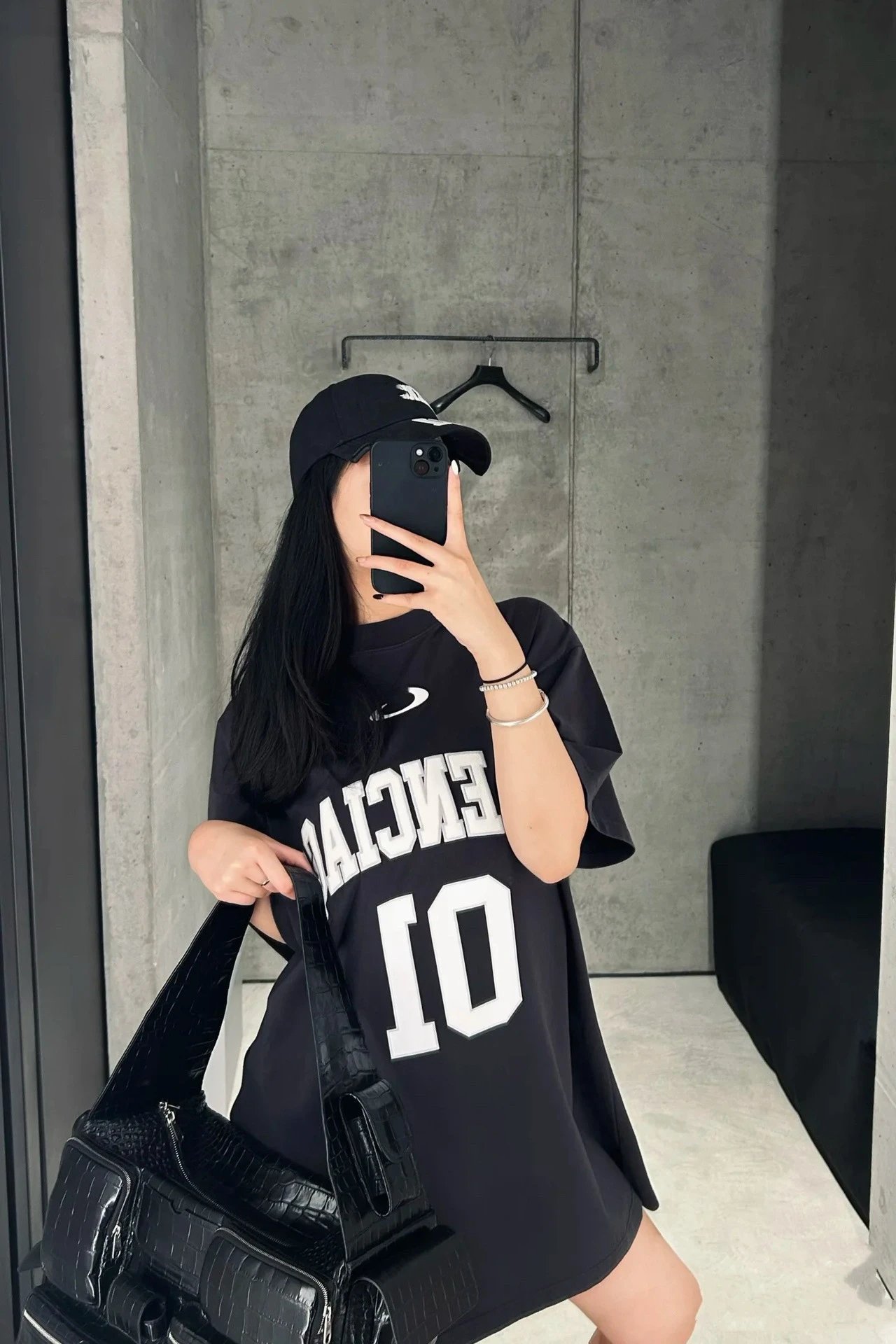 Balenciaga Alenciac 01 Black Oversized Jersey - 21