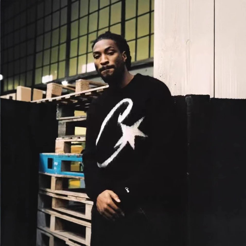 Gotham Black Crewneck Sweater