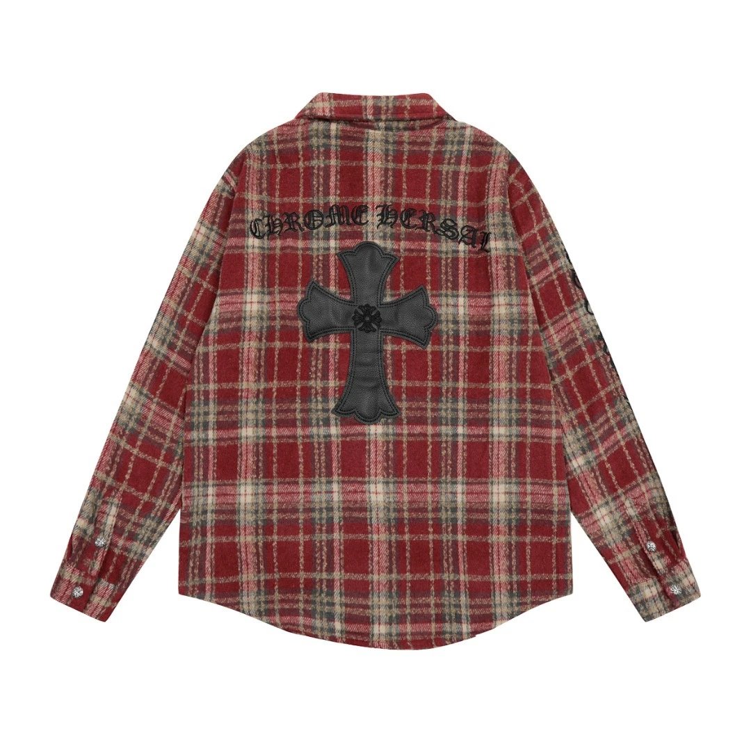 Chrome Hearts Embroidered Plaid Shirt photo 3