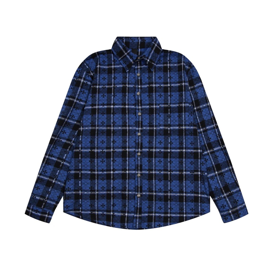 Chrome Hearts Embroidered Plaid Shirt photo 6
