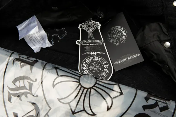 Chrome Hearts Cross-Embroidered Black Denim Shorts - 42