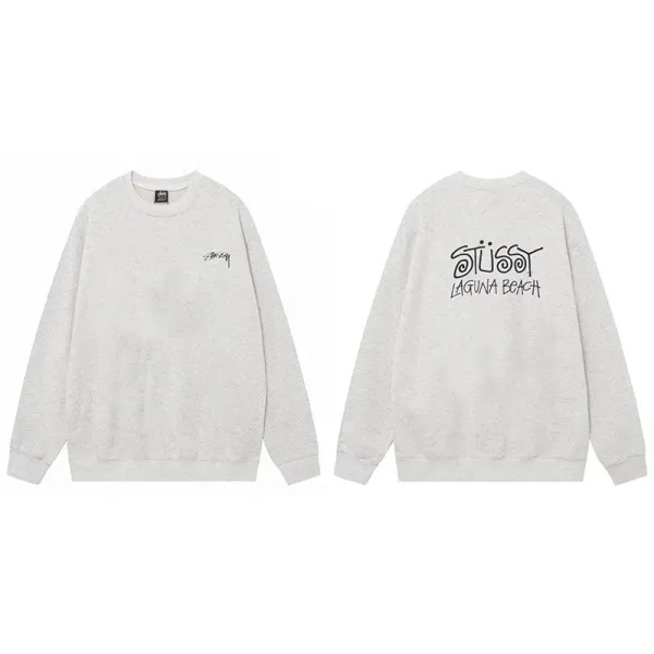 Stussy Dragon Graphic Crewneck Sweatshirt Black Hoodie - 3