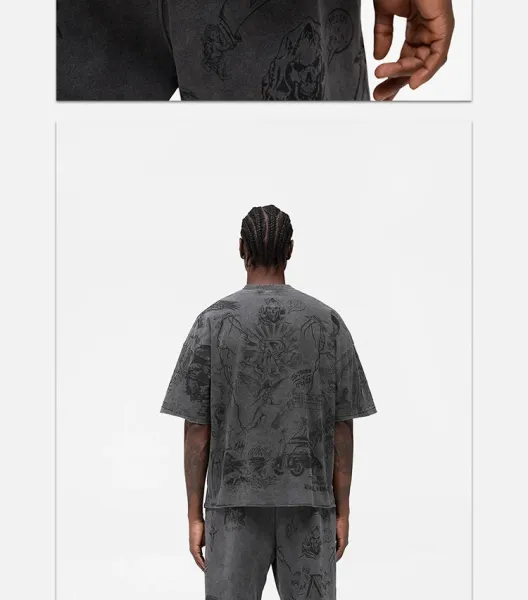 Raf Simons x Archive Print Beige Oversized T-Shirt - 25