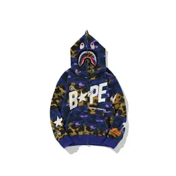 thumbnail for Foreign trade cross-border wholesale camouflage sweatshirt men's trendy brand star print hooded top loose women's coat
