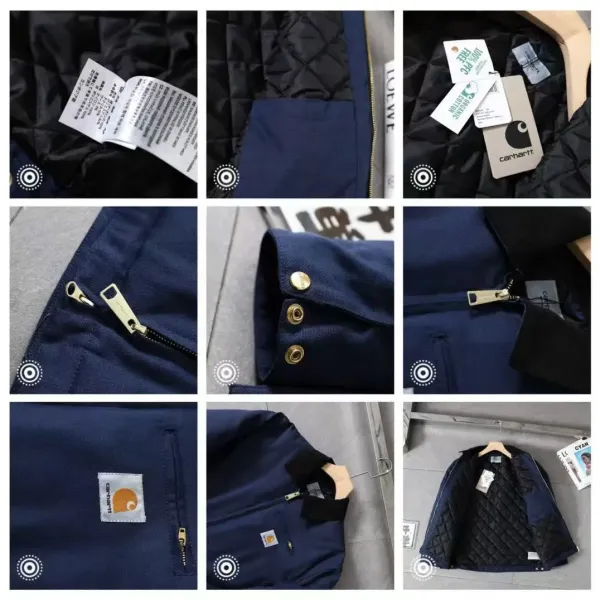 Carhartt WIP Active Jacket Navy Blue Outerwear - 3