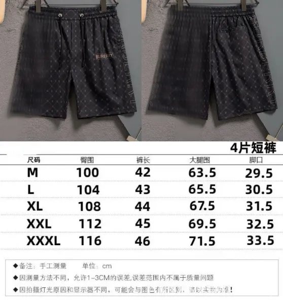 Burberry Monogram Print Drawstring Shorts Black - 1