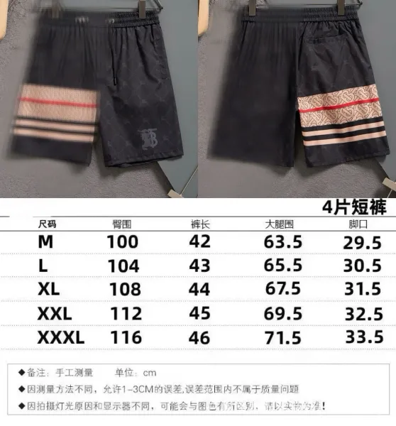 Burberry Monogram Print Drawstring Shorts Black - 26
