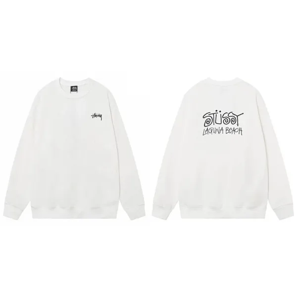 Stussy Dragon Graphic Crewneck Sweatshirt Black Hoodie - 5