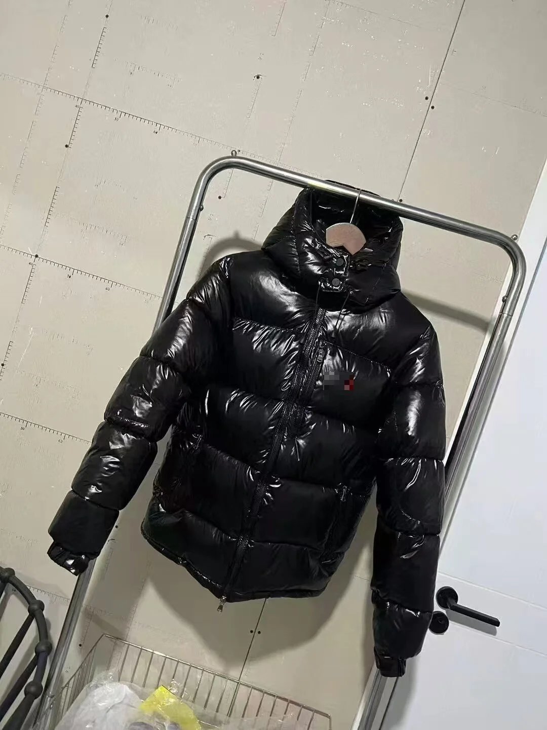 Moncler Maya Vest Black Glossy Down Vest - 4