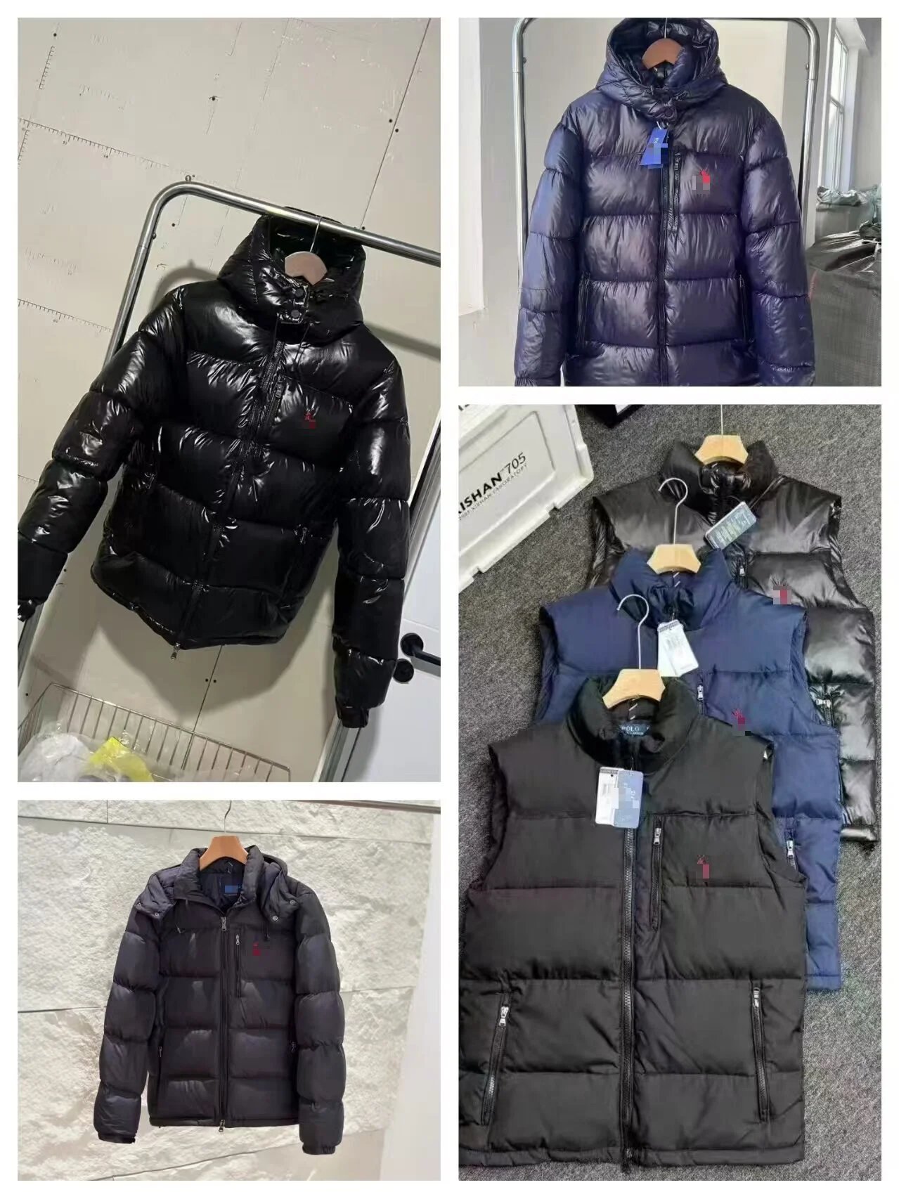 Moncler Maya Vest Black Glossy Down Vest - 3