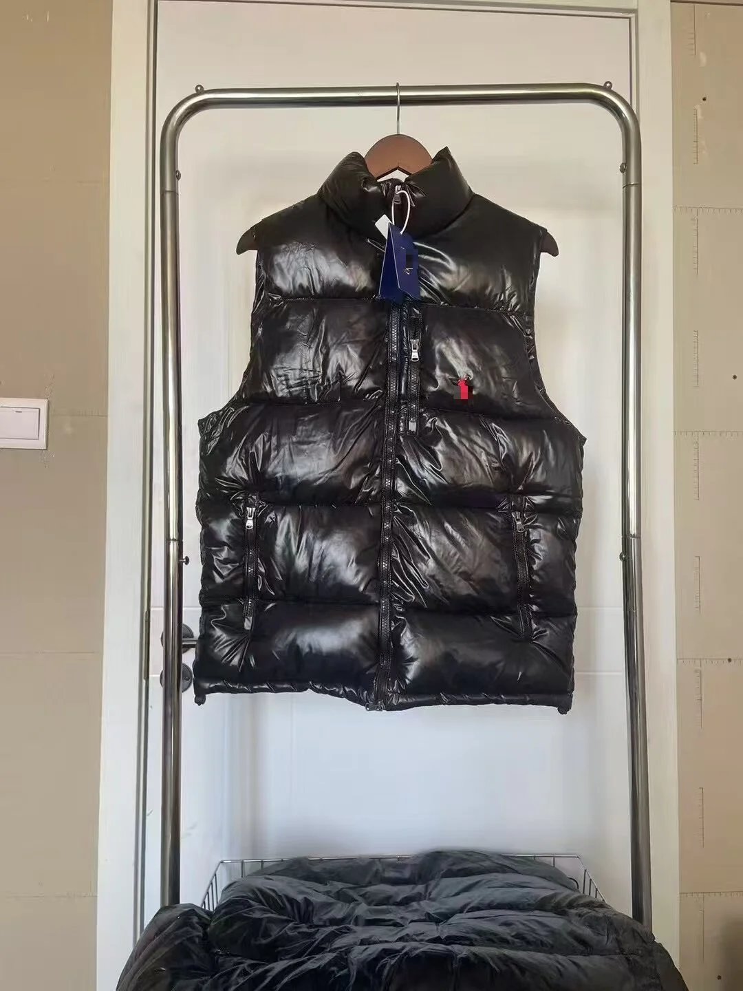 Moncler Maya Vest Black Glossy Down Vest - 12