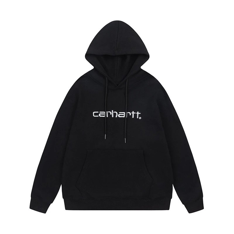 Carhartt Work In Progress Small Logo Hoodie Black - 2