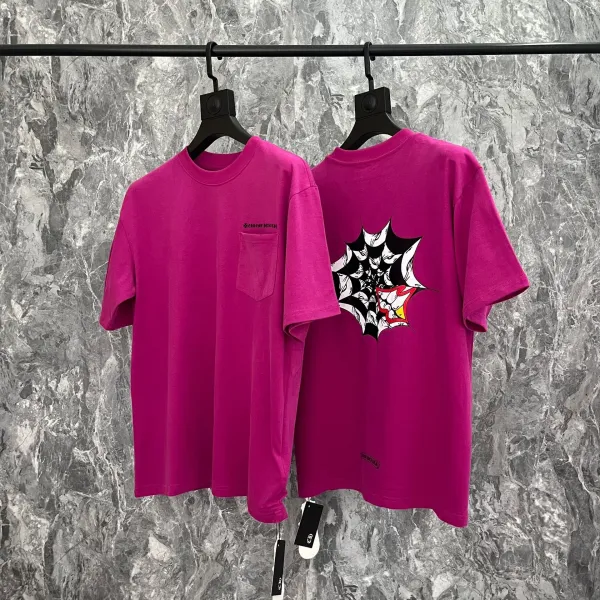 Chrome Hearts Skull Circle Print T-Shirt Black and White - 45