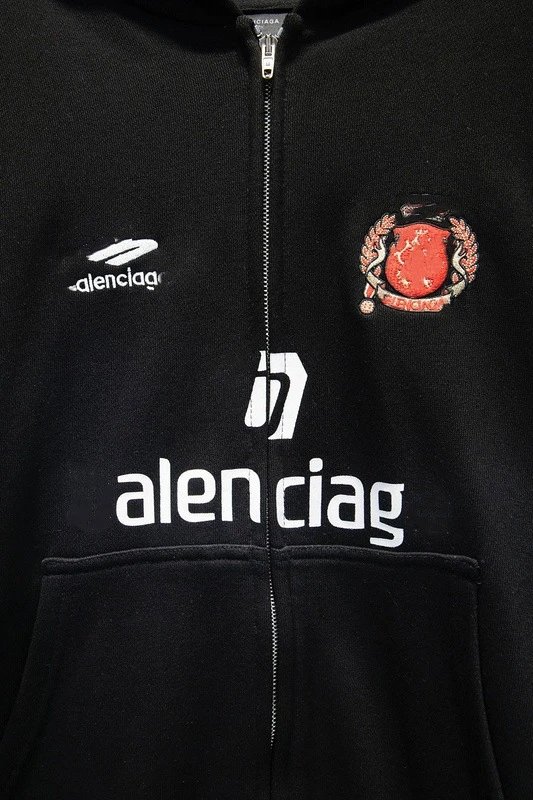 Balenciaga x Manchester United Alentiaq Red Zip-Up Hoodie - 12
