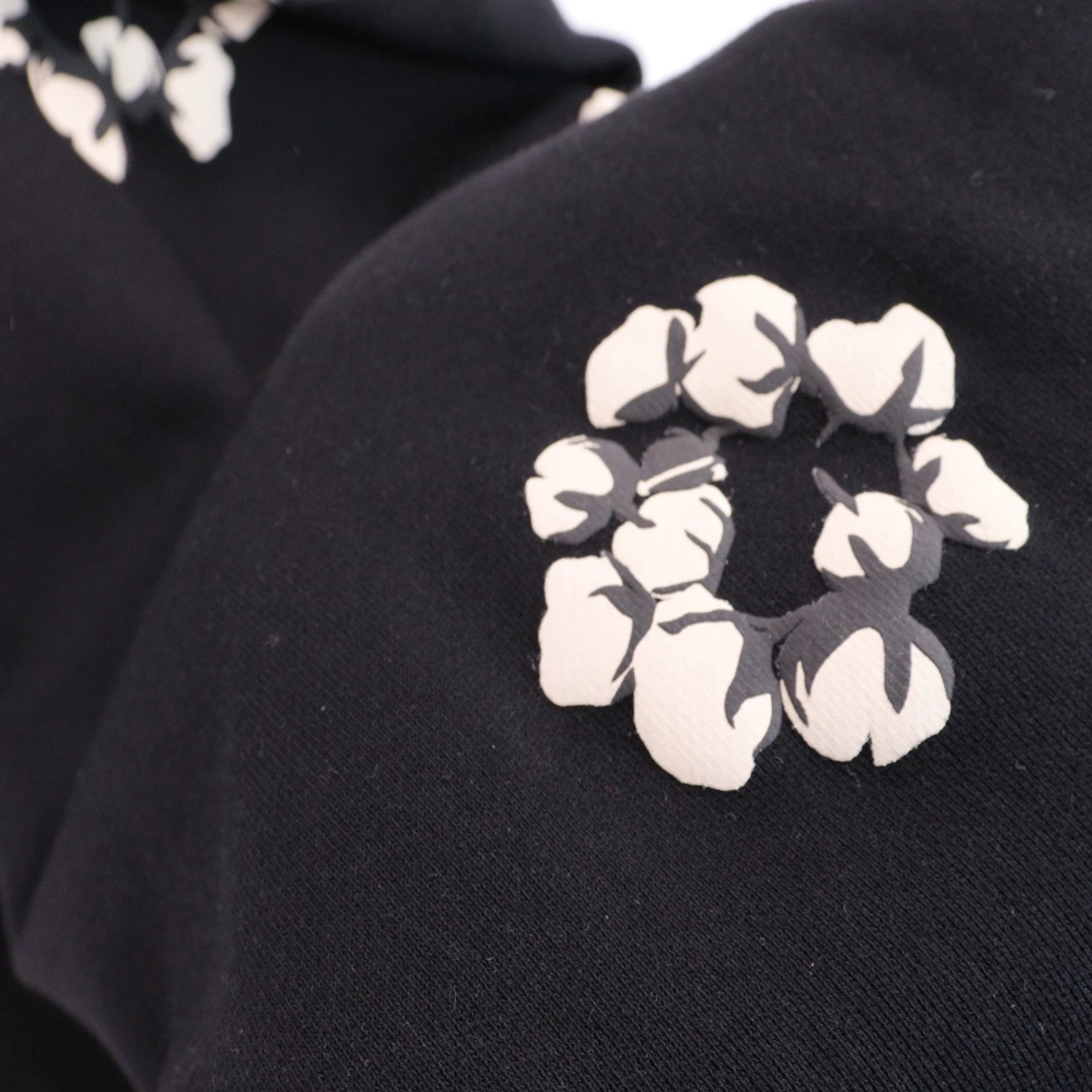 Design Floral Print Black Sweatpants - 24