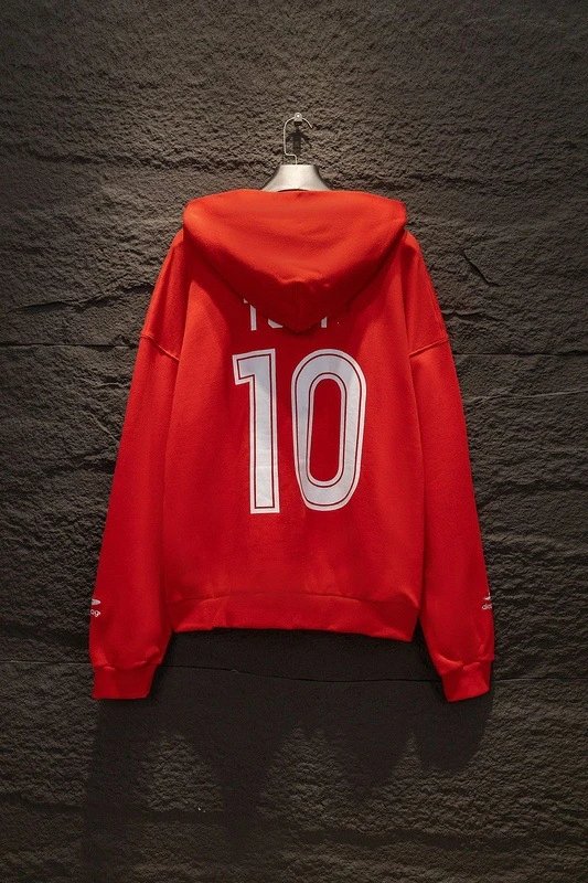 Balenciaga x Manchester United Alentiaq Red Zip-Up Hoodie - 6